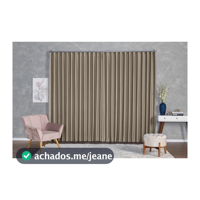 Cortina Blackout Tecido 2,80x2,30 Para Trilho Suiço Cor Palha