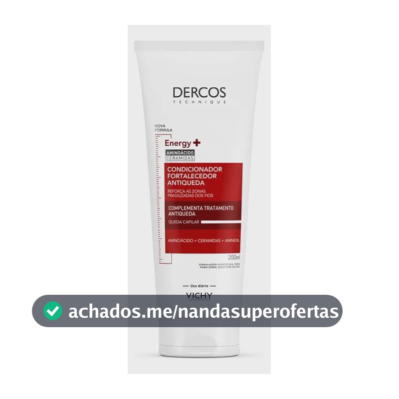 Condicionador Antiqueda Fortalecedor com Aminexil, Dercos Energy+ Vichy, 200ml