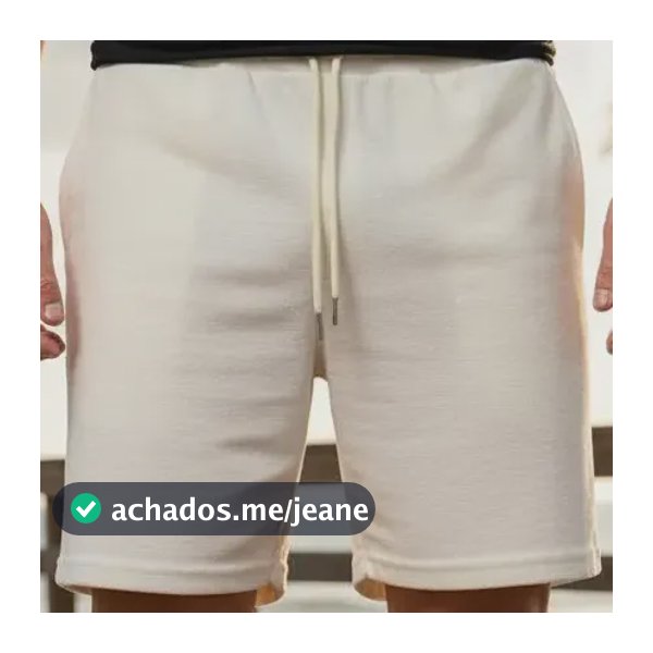 Bermuda Moletom Masculina Premium Texturizada Confort Style
