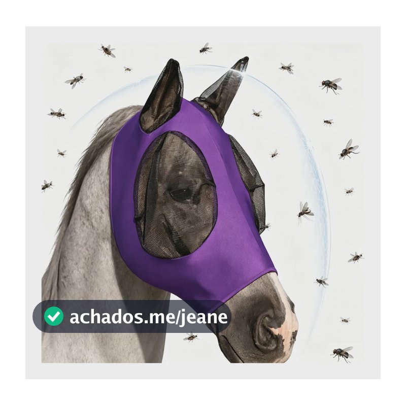 Máscara Protetora Antimosca Para Cavalo Em Lycra | mascara cavalo | Sunrise - Proteção Contra Insetos E Mosquitos Para Viagem Purpura escuro