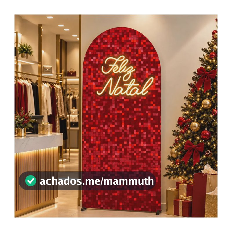 Painel de Natal Romano 2x1m Decoração de Natal Festa Capa Painel Em Tecido Elástico Veste Facil