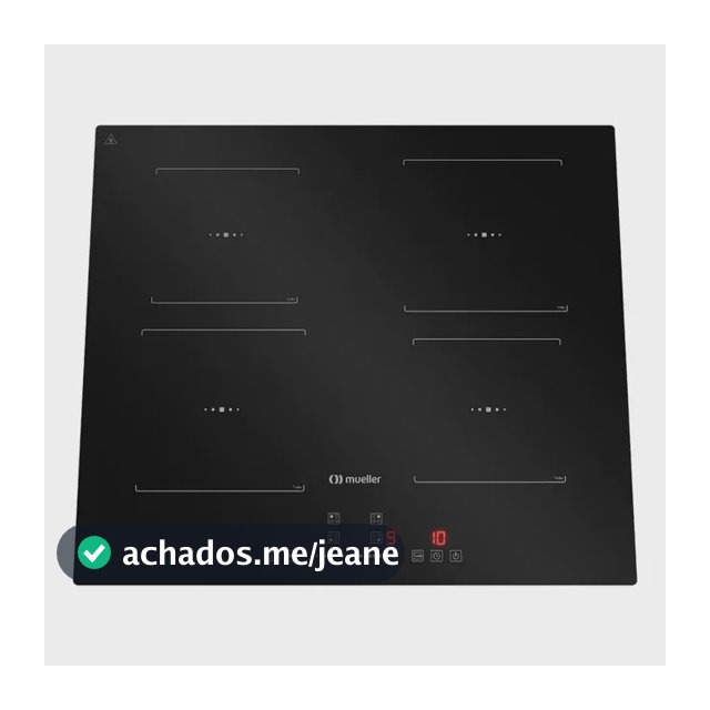 Cooktop De Indução Mueller 4 Bocas Turbo Mcn4bk 220v Preto 220v