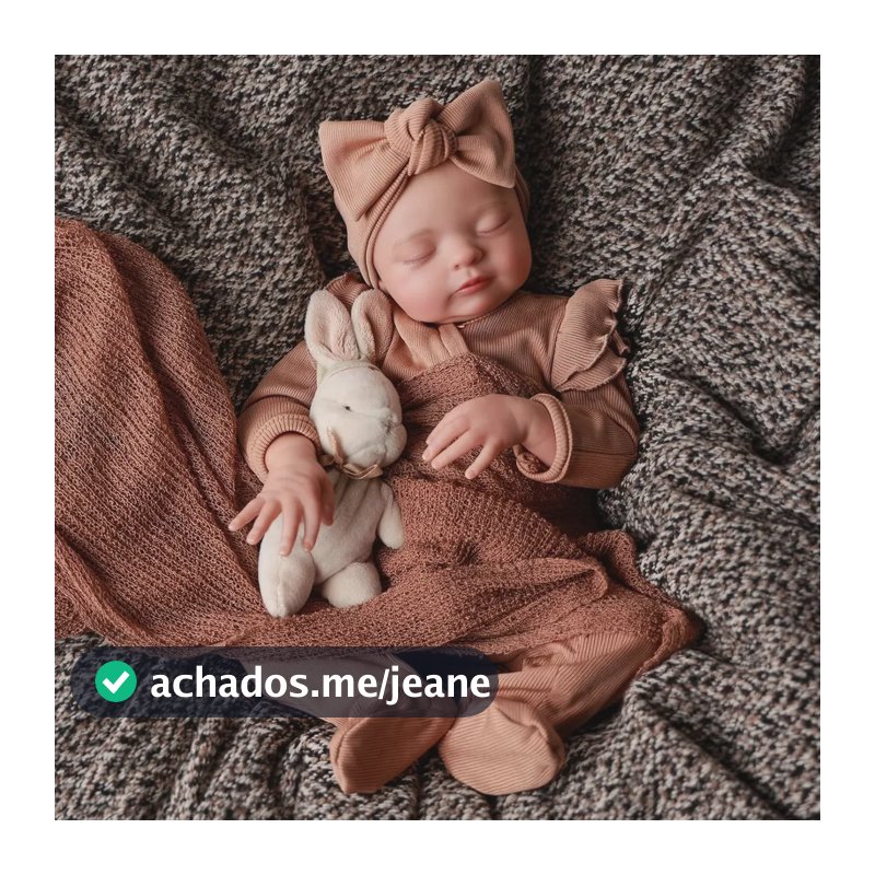 Brastoy Bebê Reborn Boneca 48Cm Menina Silicone Totalmente Lavável Super Realista Para Coleção