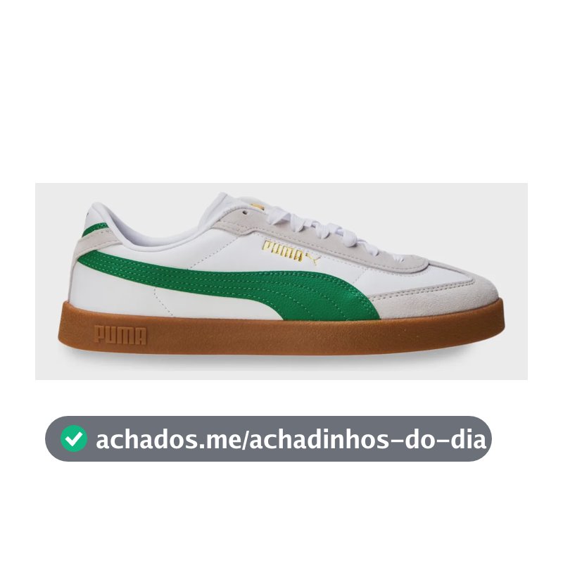 Sem Gênero Tênis Puma Club Ii Era Unissex 397447 Branco/verde Geométrico 41 Br