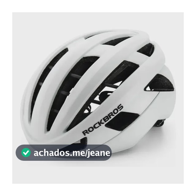 Capacete Ciclismo Rockbros Estrada E Mtb Matte White M