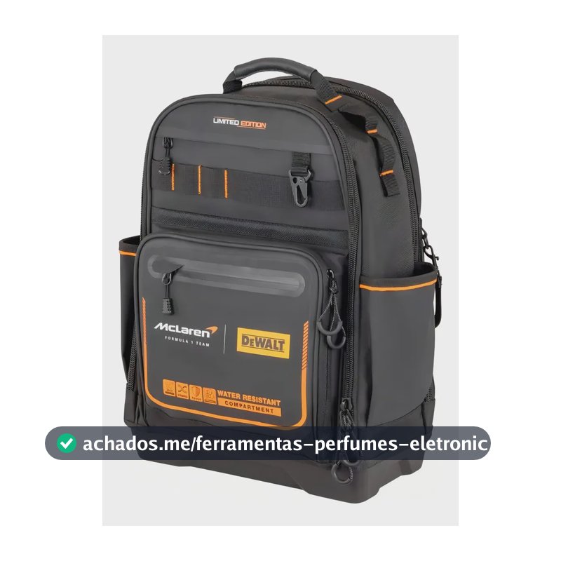Mochila Para Ferramentas DEWALT x McLAREN DWST60122 Com 43 Bolsos