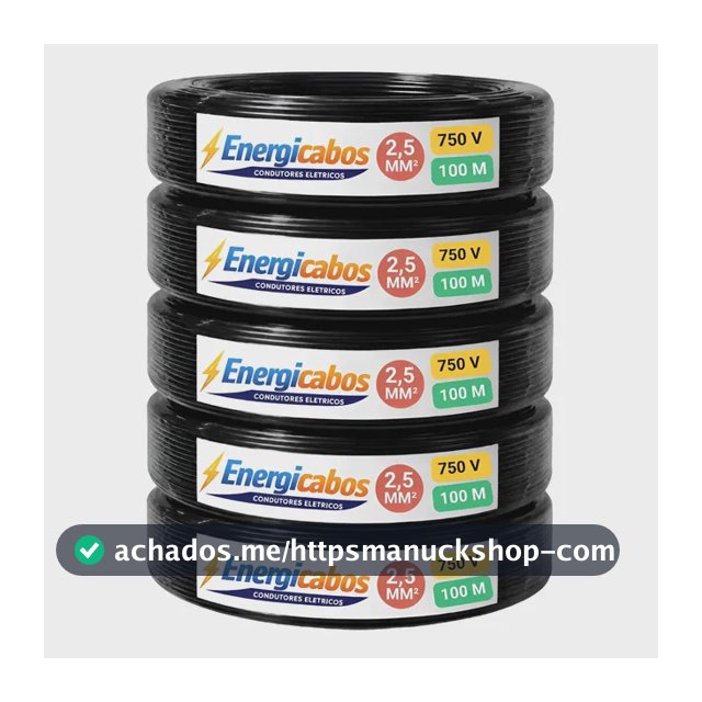 Cabo Flexível  2,5mm Rolo 100m  Unipolar 750v