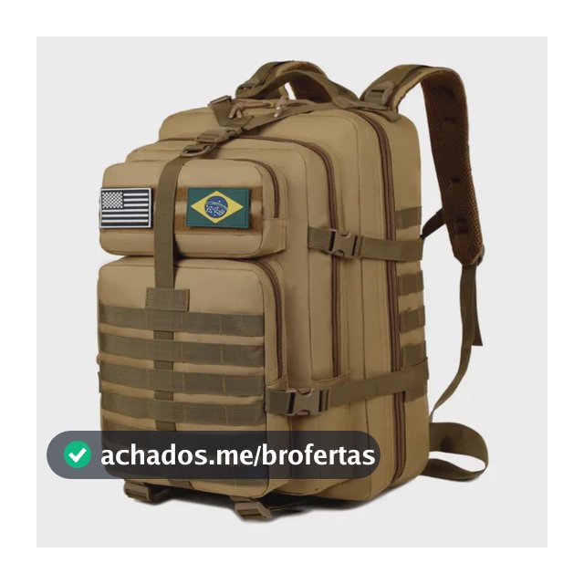 Mochila Tática Impermeável Militar Reforçada Grande 50litros