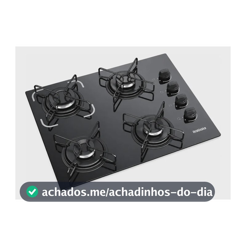 Cooktop Itatiaia Essencial 4 Bocas cor Preto