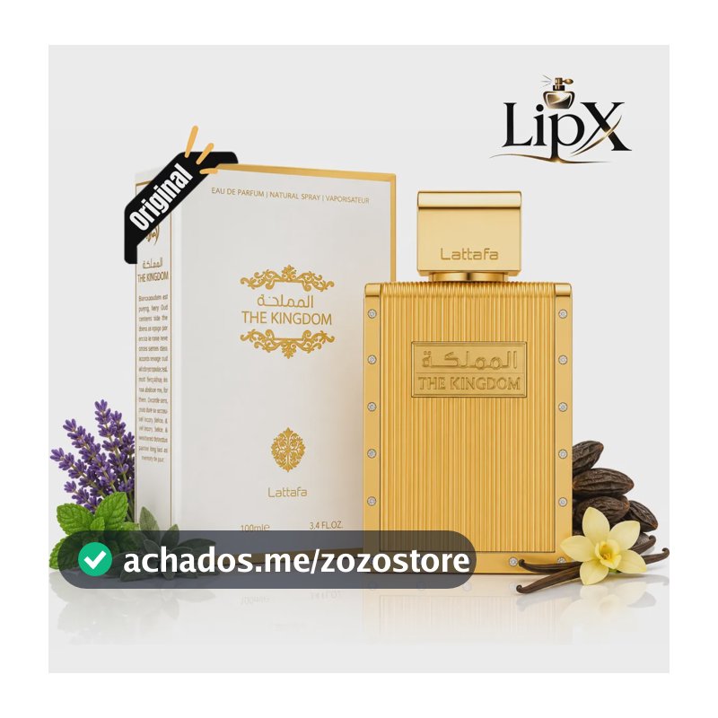 Perfume Arabe The Kingdom Lattafa Eau De Parfum 100ml Com Nf