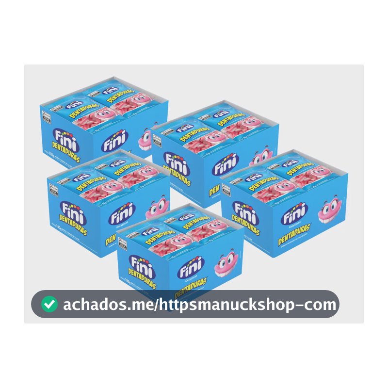 Kit 5 Caixas De Fini Dentaduras - 60 Pacotes