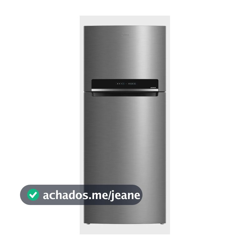 Geladeira Frost Free Duplex 473l Inverter Cor Inox Midea