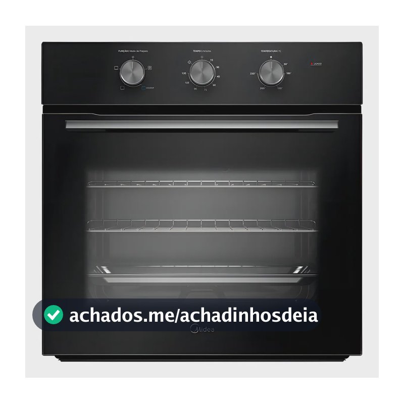 Forno Elétrico De Embutir 68l Midea Preto