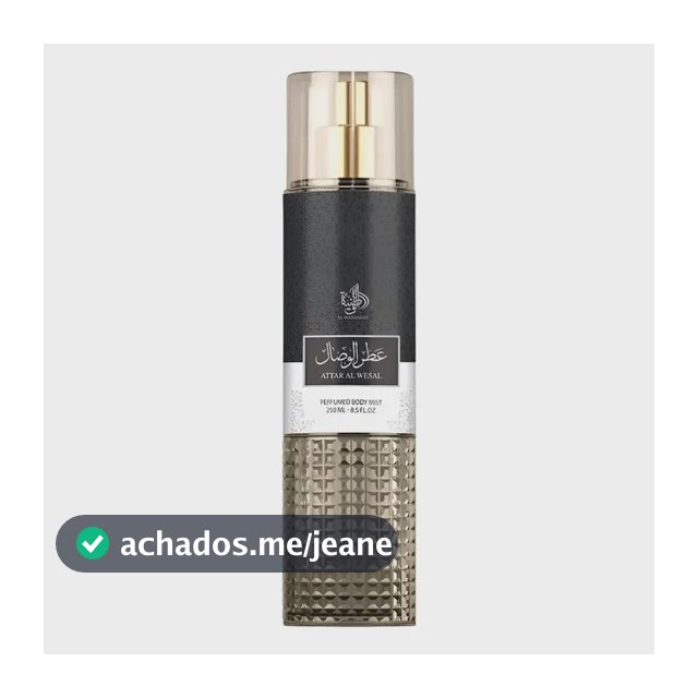 Body Splash Masculino Al Wataniah Attar Al Wesal 250ml Oriental