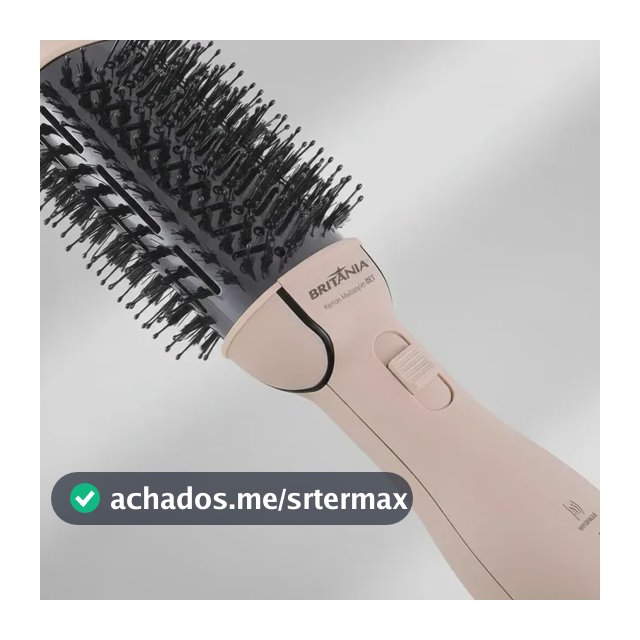 Escova Secadora 4 Em 1 Britânia Bec07r Cerâmica 1300w Bivolt Rosa