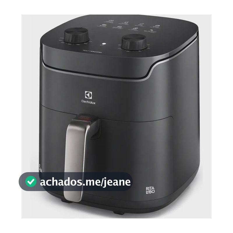 Fritadeira Elétrica Electrolux 5,6l 1400w Eaf40 Efficient 110v Tecnologia Air Cooking 360° Grafite Lançamento