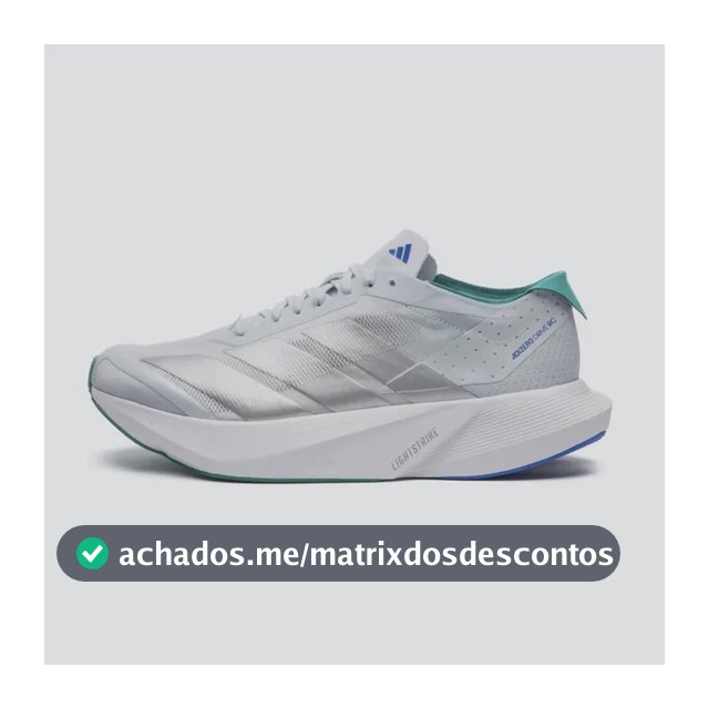 Tênis Masculino Adizero Drive Rcm adidas Azul Liso 39 Br