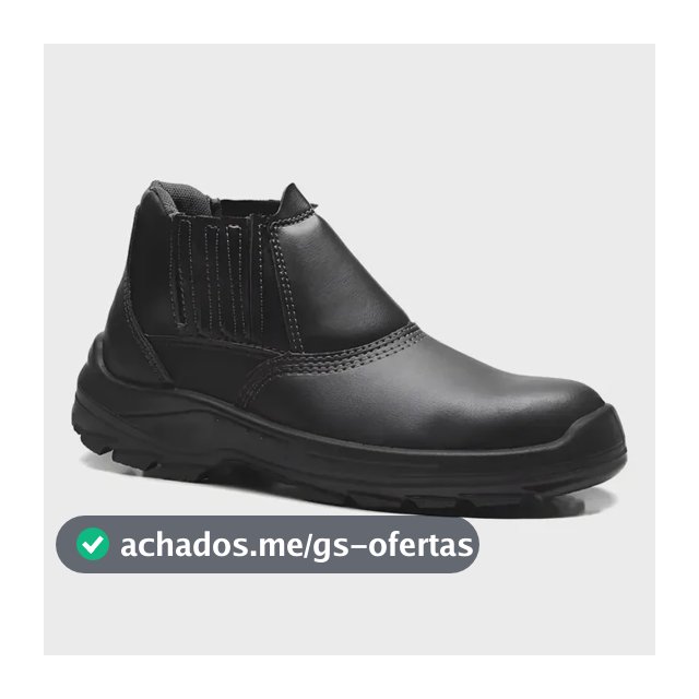 Bota Botina Segurança Bracol Couro Acolchoada Epi Com Ca