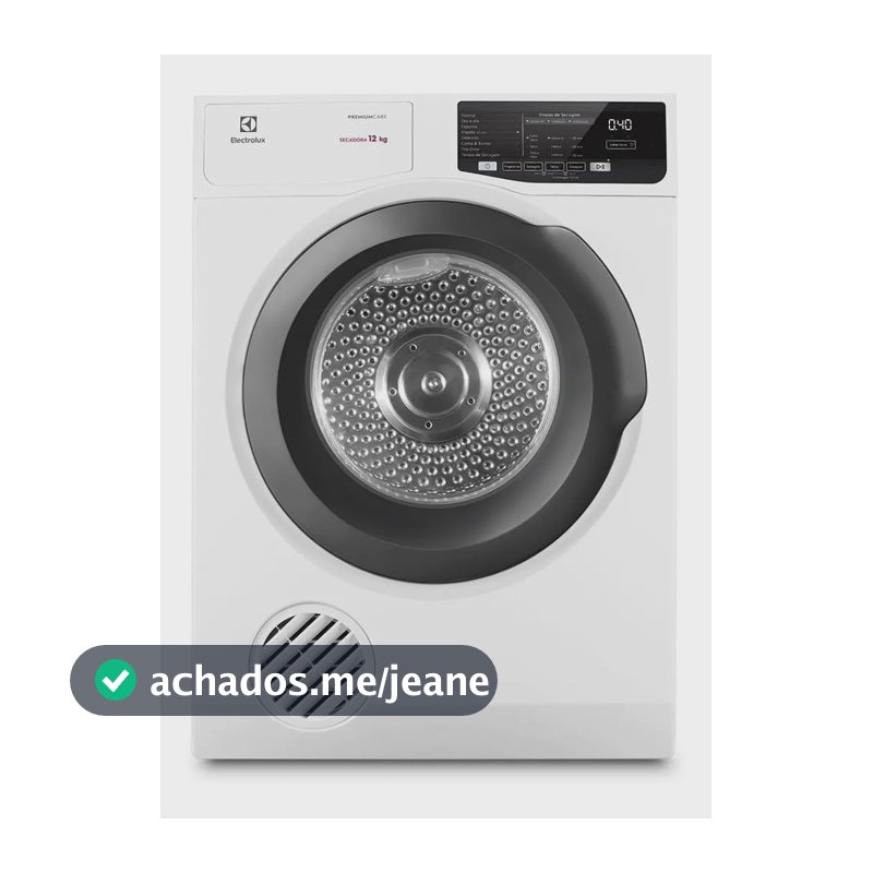 Secadora de roupas Electrolux SFP12 12 kg 8 ciclos eficiente cor branca