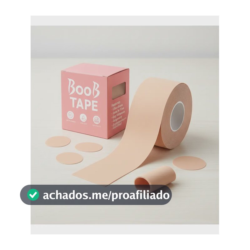 Sutiã Adesivo Levanta Peito Seio Fita Boob Up Invisível Pele Bege Liso Único