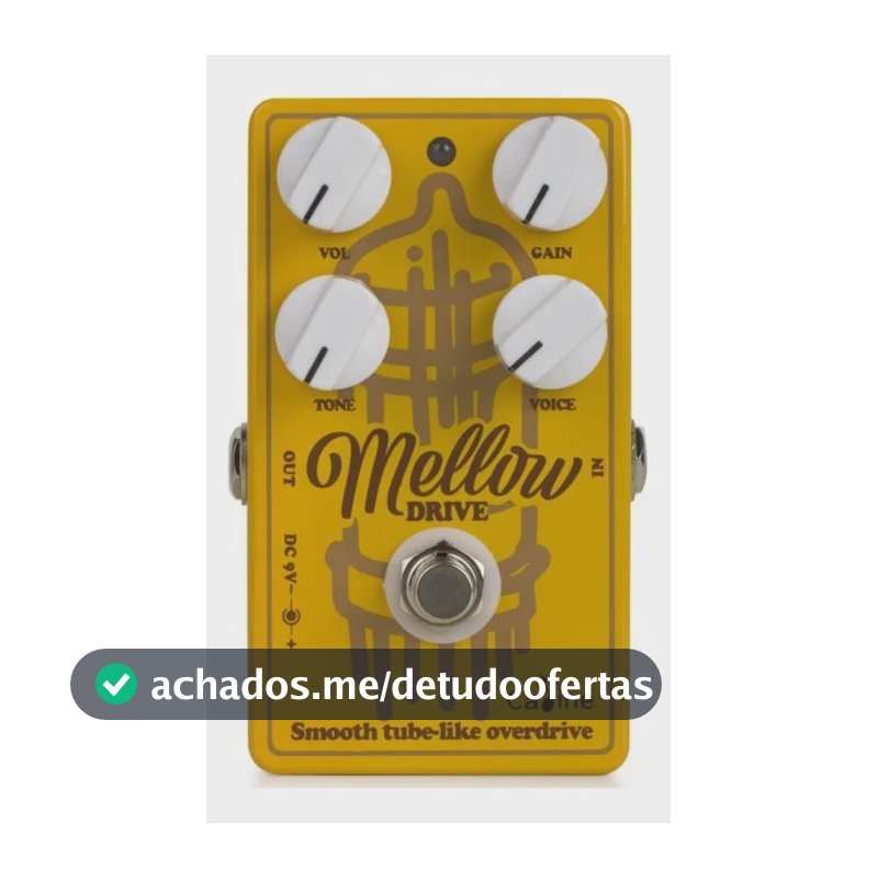 Pedal Guitarra Caline Mellow Drive Overdrive + Nf+ Garantia Amarelo
