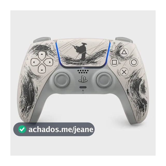Controle Ps5 Dualsense Edição Limitada Ghost Of Yotei Preto.