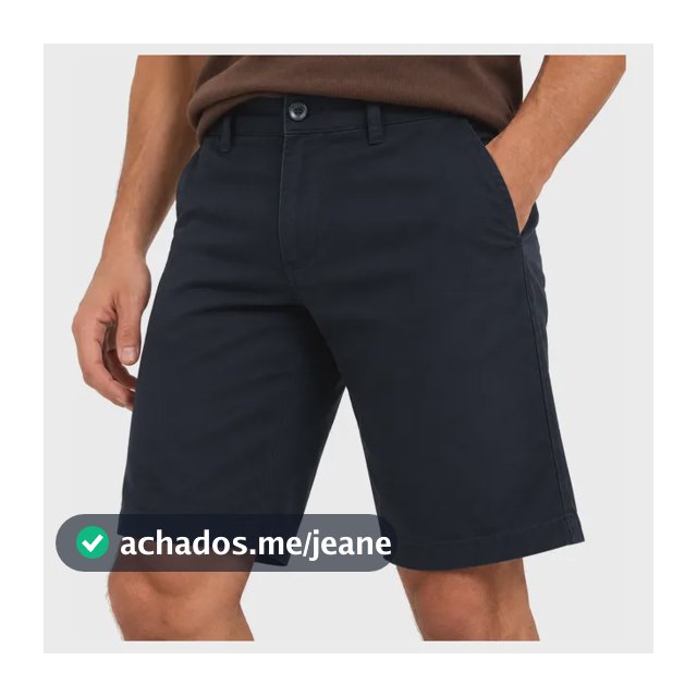 Bermuda Masculina Em Sarja Hering Básica Chino Bolso Faca
