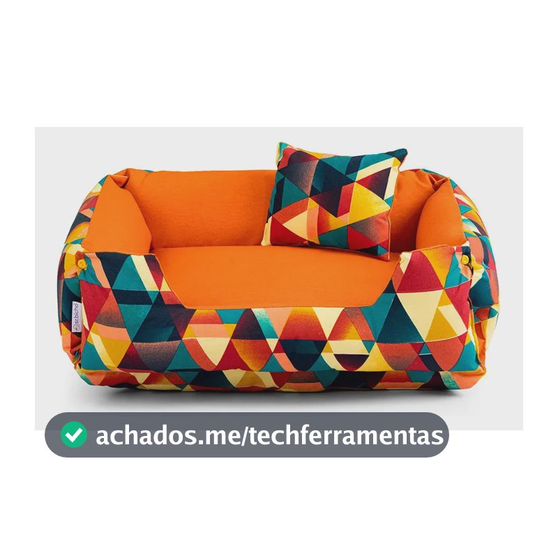Cama Pet Cama Para Cachorro Impermeável + Almofada Cor Amarelo Desenho Estampado