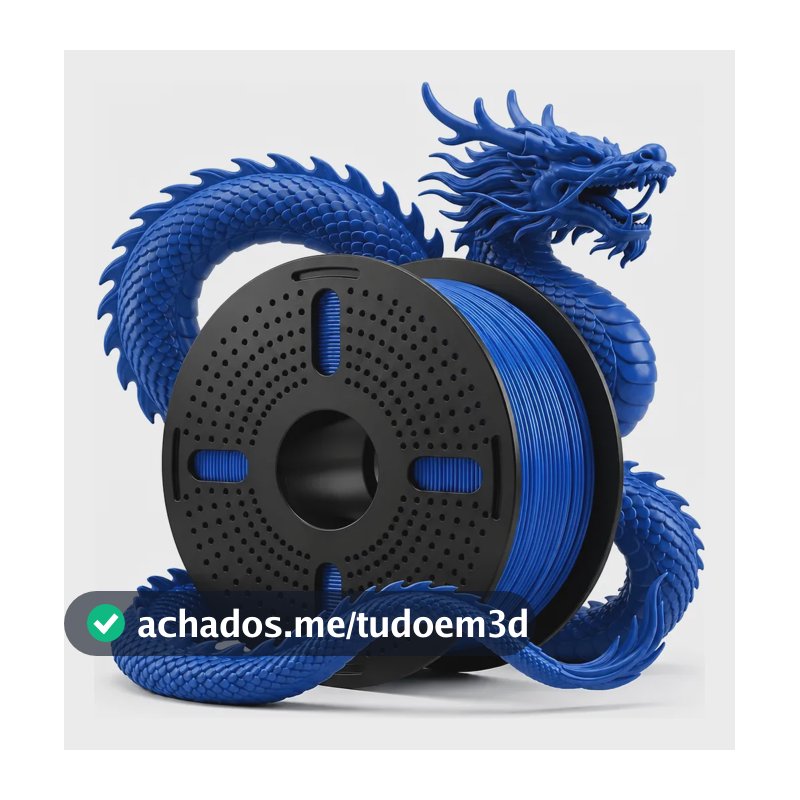 Filamentos Impressora 3d Print Pulse 1 Kg Pet G 1.75mm Core Azul