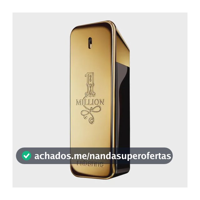 Perfume Masculino Rabanne 1 Million 100ml Eau de Toilette EDT – Fragrância Amadeirada Picante com Couro e Âmbar