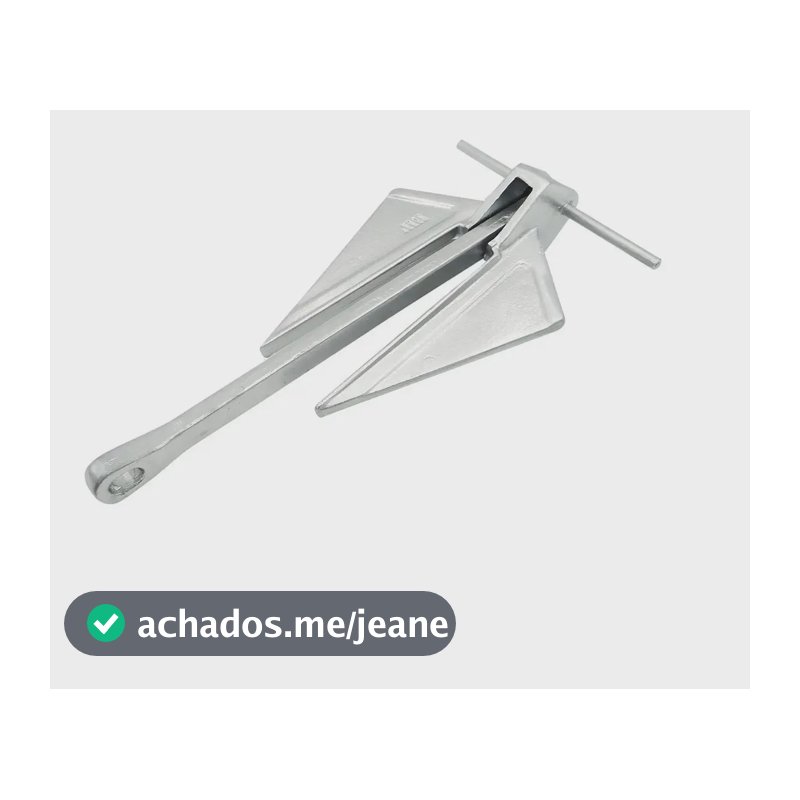 Âncora 2,5kg Danforth HW Ancoras para Jet-Ski Barco Caiaque - Galvanizada á Fogo