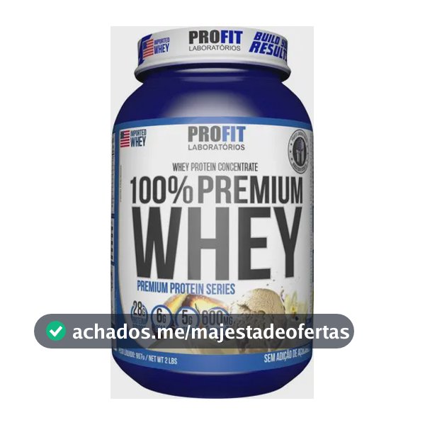 100% Whey Premium - 907g Baunilha - Profit