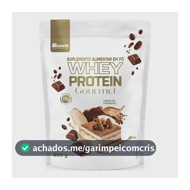 Whey Protein Gourmet 800g Growth Supplements - Tiramisu