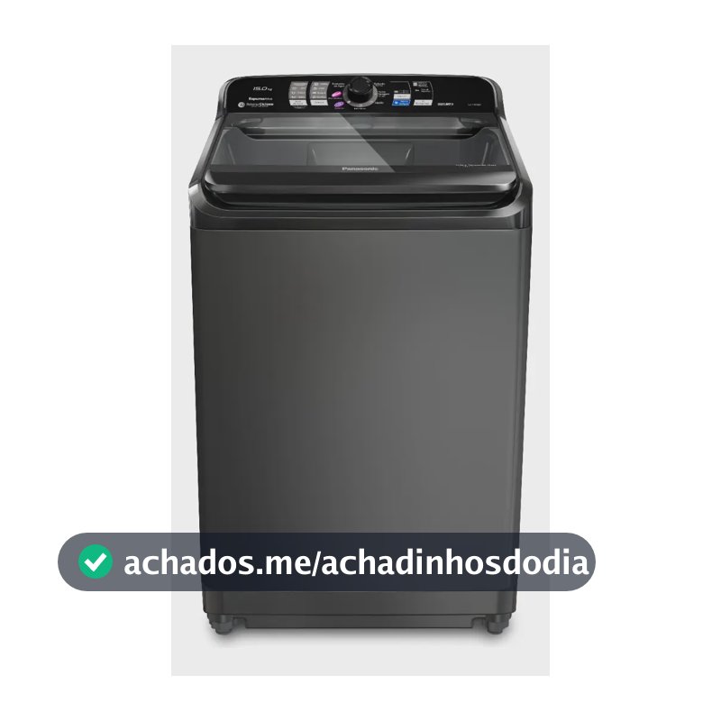 Máquina de lavar Panasonic 15kg Titânio Na-f150b1t