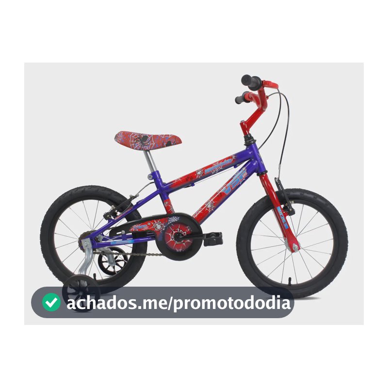 Bicicleta Infantil Aro 16 Masculina Até 7 Anos Super Heróis