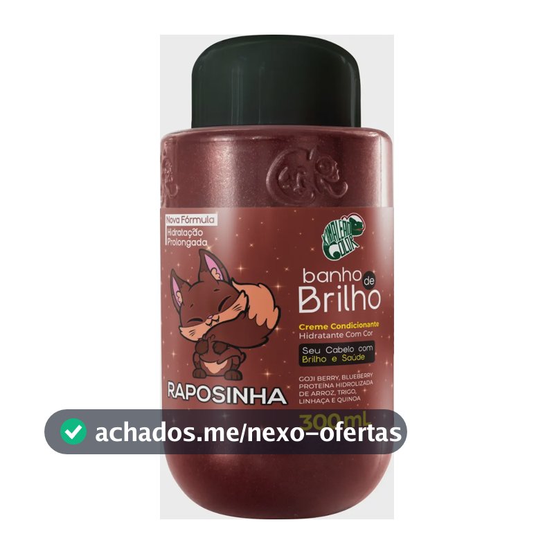 Banho De Brilho Raposinha 300ml Kamaleão Color Tom Ruivo Acobreado