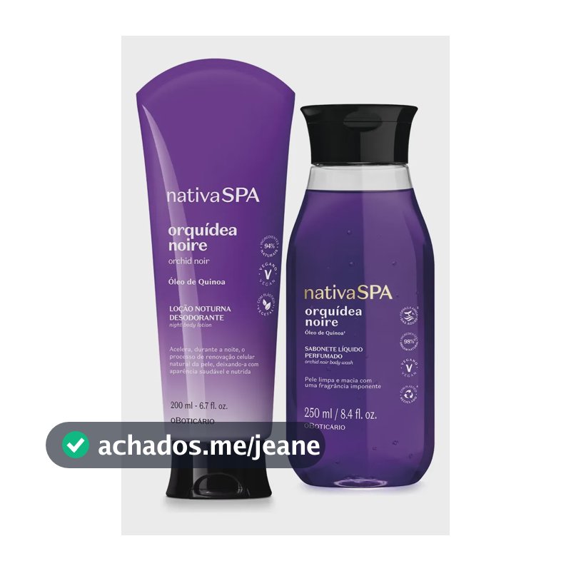 Combo Presente Nativa Spa Orquídea Noire: Loção Corporal 200
