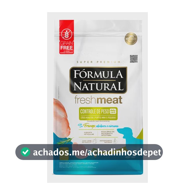 Formula Natural Fresh Meat Controle Peso Mini Pequeno 10,1kg