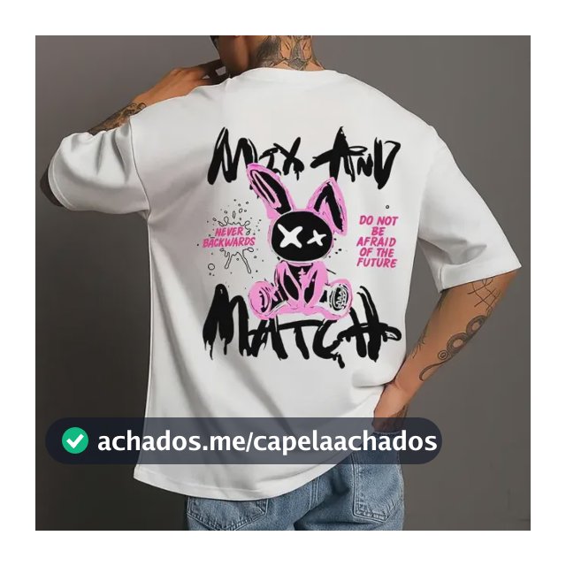 Camiseta Oversized Streetwear Unissex Max And Match