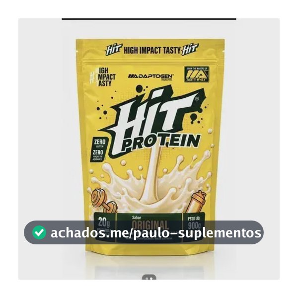 Whey Hit Protein Adaptogen 900g Sabor Original