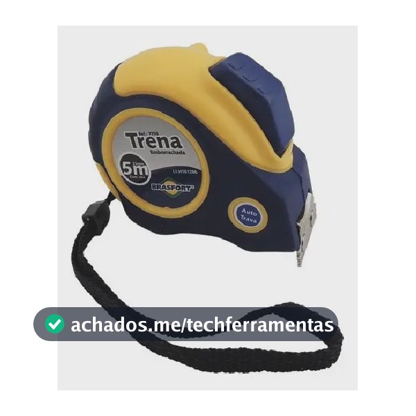 Trena Emborrachada 5mx25mm Auto Trava Com Imã 7755 Brasfort