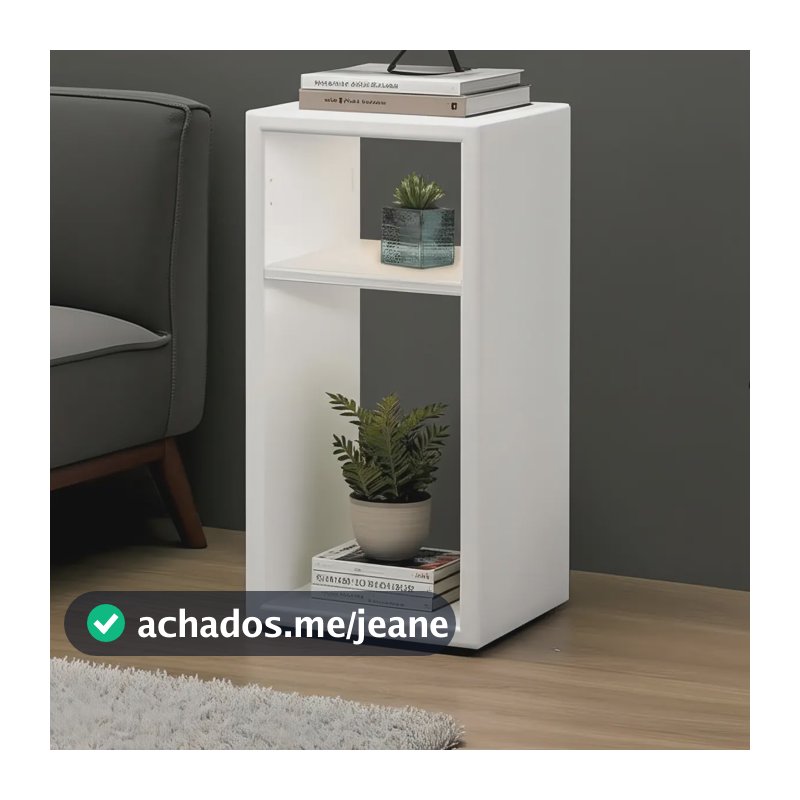 Mesa De Cabiceira Pratica E Versátil Cor Neutra Moderno Acabamento Mate Cor Branco