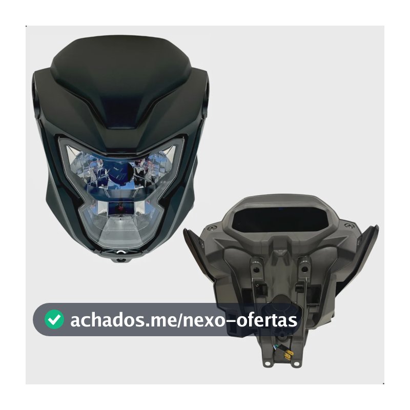 Kit Frente Completa Titan 160 2025 2026 Farol Led Aranha 160 Preto Brilhante