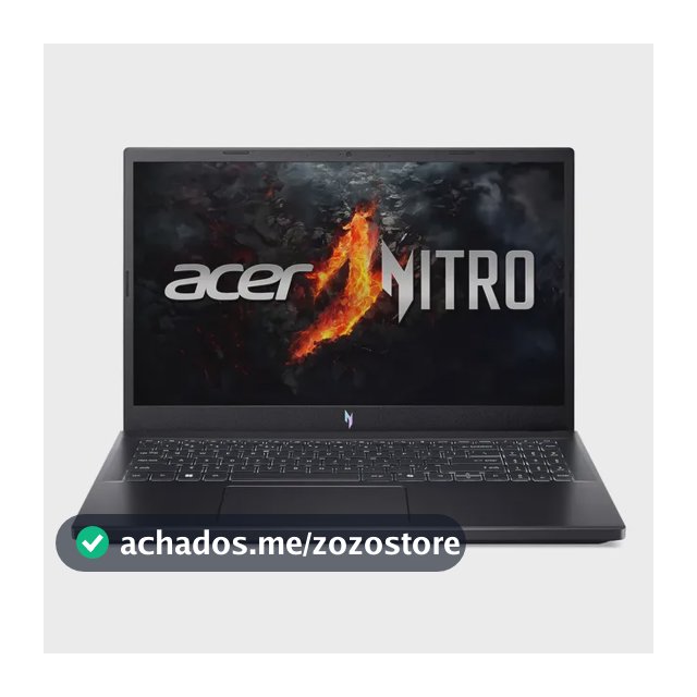 Notebook Gamer 15.6" Acer Nitro V 15 com Processador AMD Ryzen 7 7735HS Placa de Vídeo NVIDIA GeForce RTX 4050 de 6GB Memória RAM de 8GB DDR5 SSD de 512GB Tela IPS 165Hz Linux