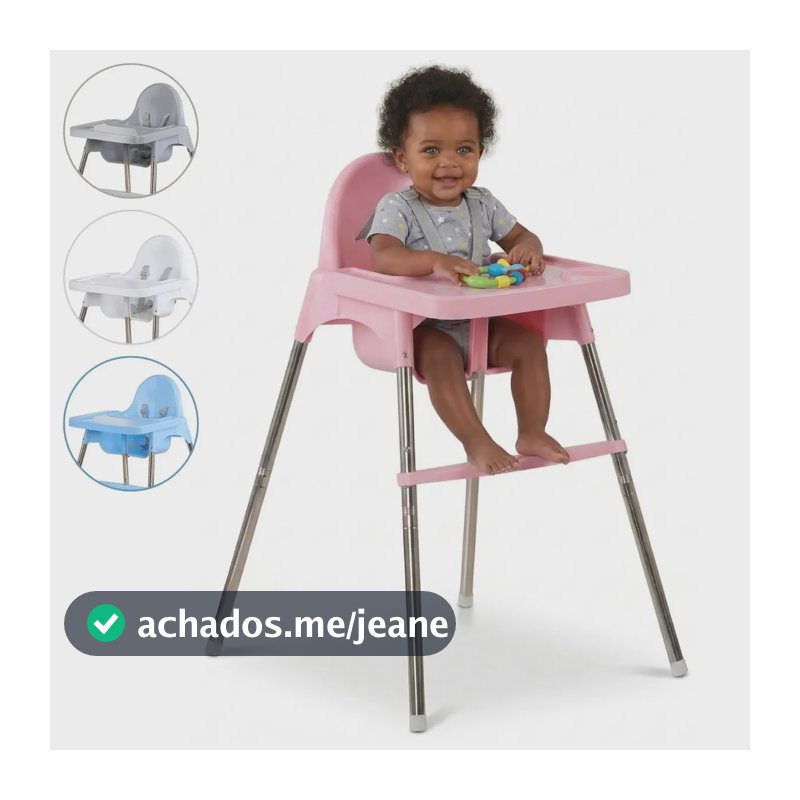Cadeira De Refeição Portátil Para Bebê Alimentação Infantil Rosa