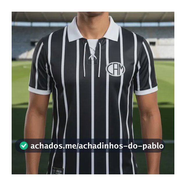 Camisa Retrô Atlético Mineiro 1924 Cordinha Oficial