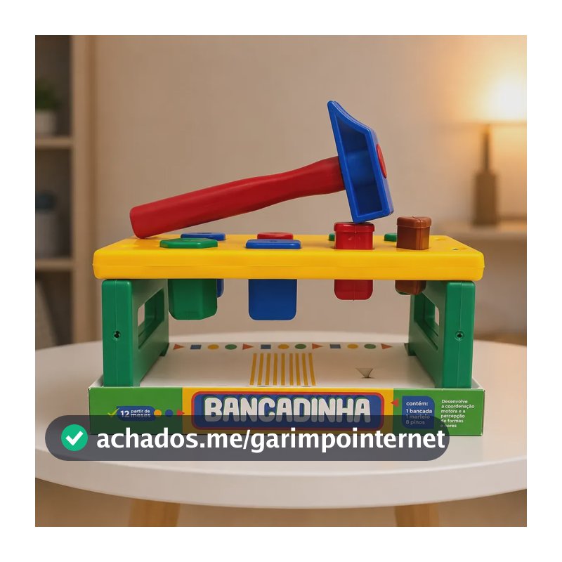 Brinquedo Didático - Bancadinha