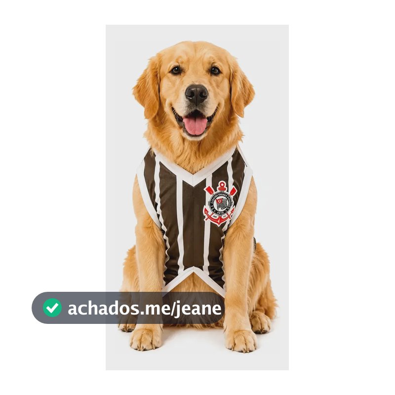Roupa Pet Corinthians Camisa Time Roupinha Cachorro Estiloso Tamanho 02 -