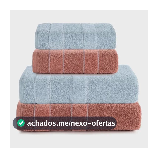 Jogo de Toalhas Banho Velvet 4 Peças Barra Aveludada Toque Macio Alta Absorção Antipiling Altenburg