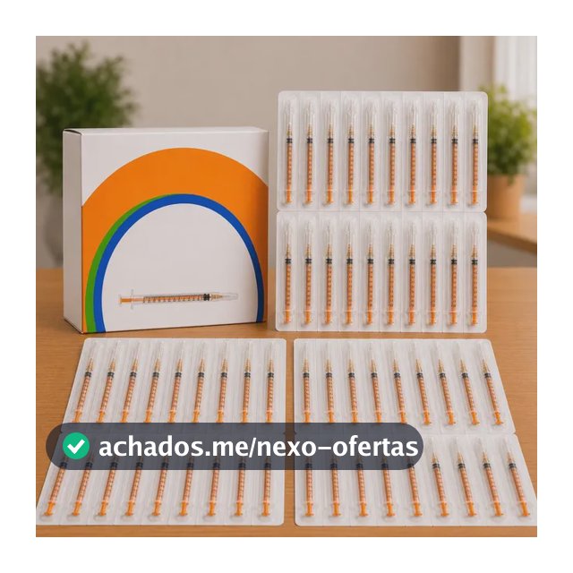 Kit 50 Seringas Insulina 1ml Agulha Removivel 13x045mounjaro 1 Ml